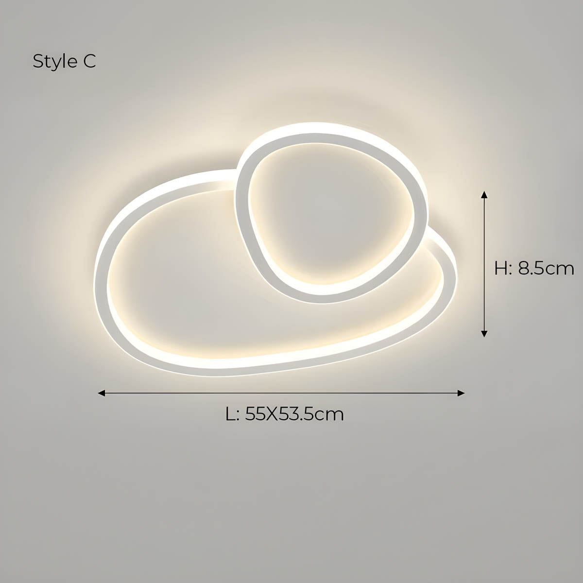 Silverwood Reach Aluminum Ceiling Light — gallery image 20